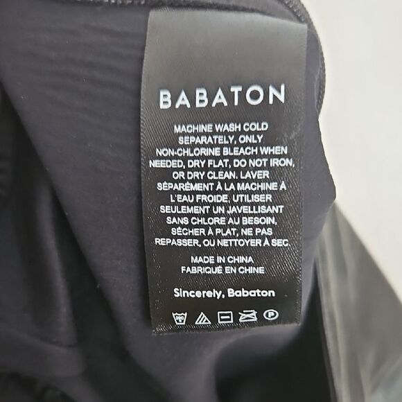 Babaton Black Midi Pencil Skirt with Slit - Picture 3 of 16